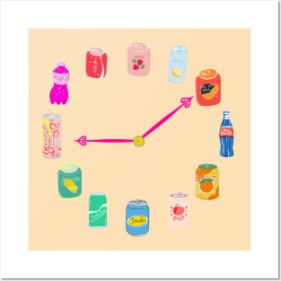 Soda Can Clock Posters and Art